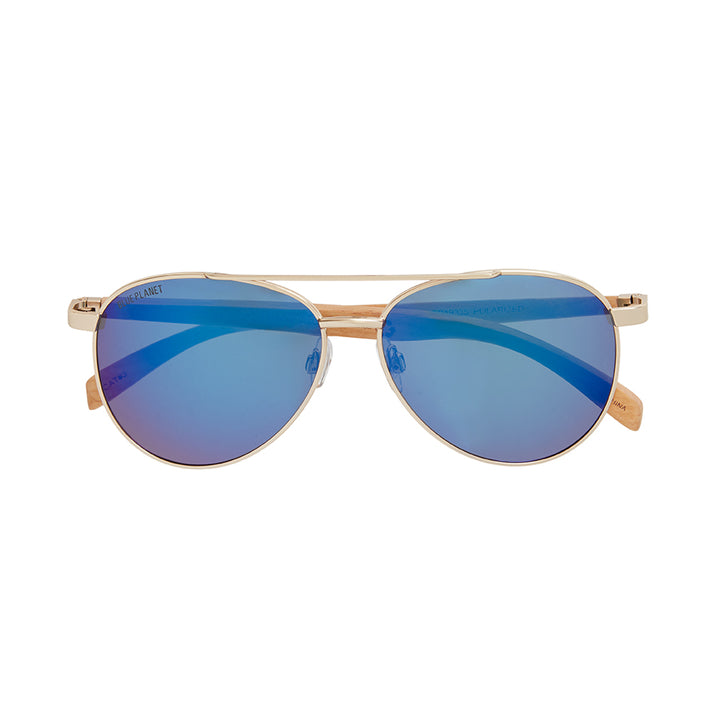 Amador polarized sunglasses in Blue Mirror Polarized front view 