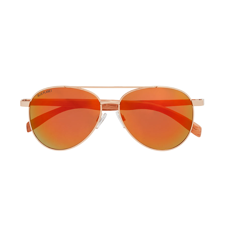Amador polarized sunglasses in Red Mirror Polarized front view 