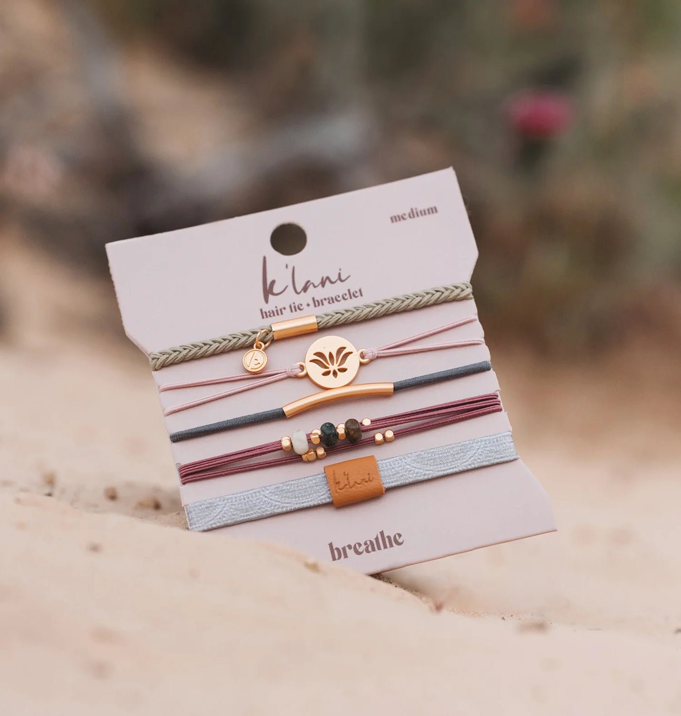 BREATHE - HAIR TIE + BRACELET