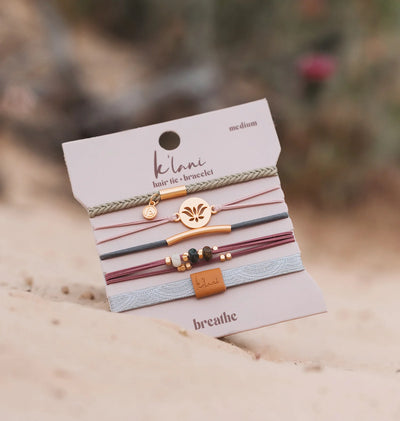 BREATHE - HAIR TIE + BRACELET