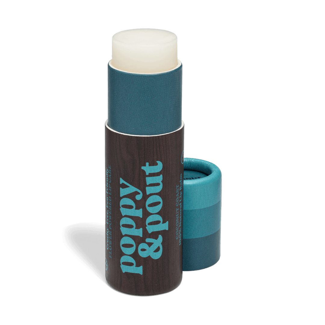 POPPY &amp; POUT RETRO SURF COCONUT COAST LIP BALM