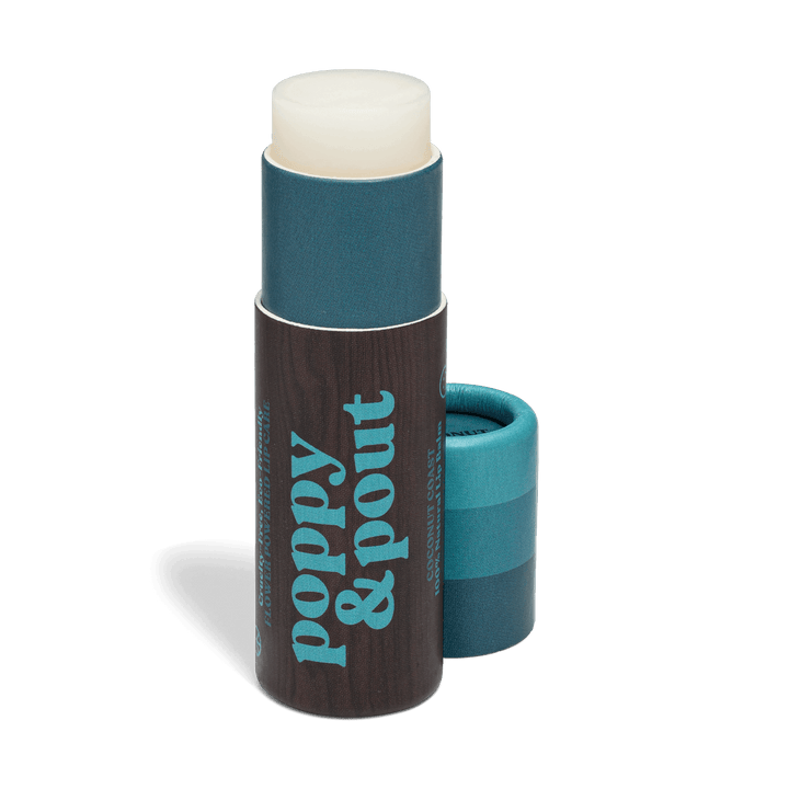 POPPY &amp; POUT RETRO SURF COCONUT COAST LIP BALM