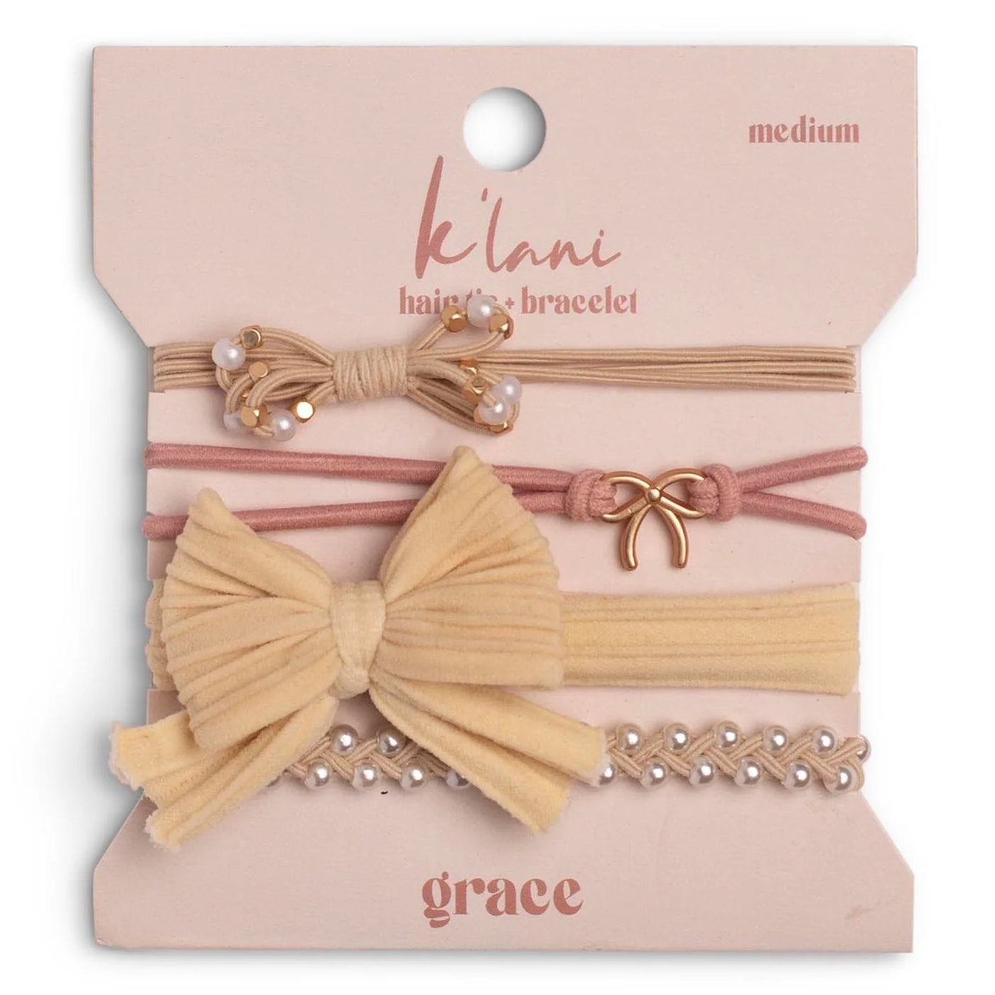 GRACE - HAIR TIE + BRACELET