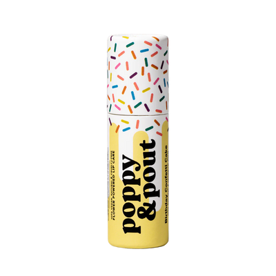 POPPY & POUT BIRTHDAY CONFETTI CAKE LIP BALM