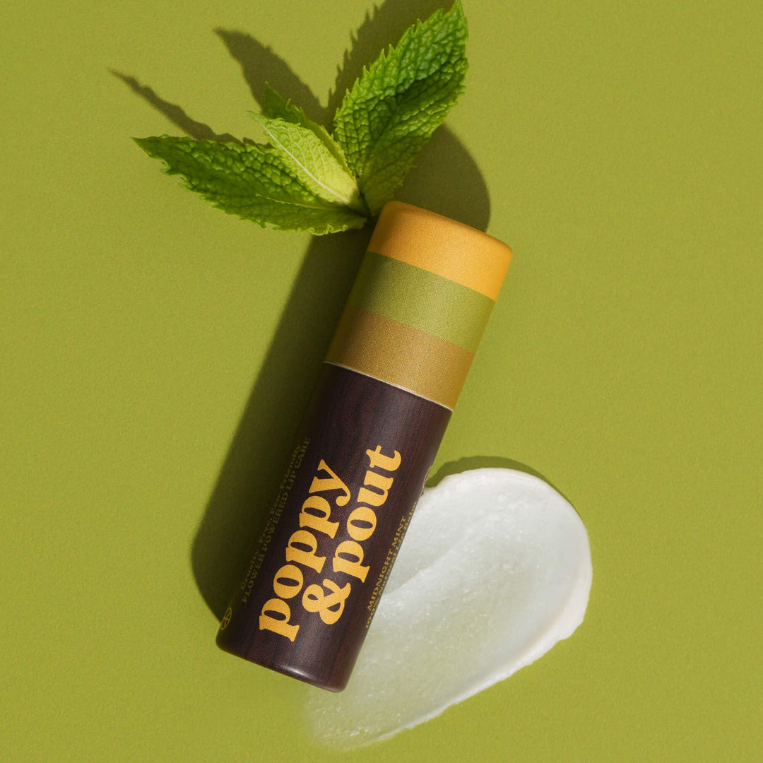 POPPY &amp; POUT RETRO SURF, MIDNIGHT MINT LIP BALM