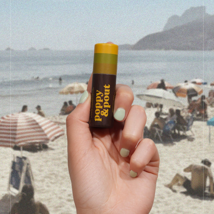 POPPY &amp; POUT RETRO SURF, MIDNIGHT MINT LIP BALM