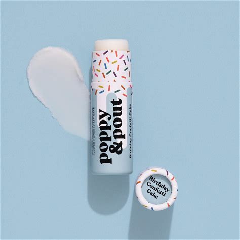 POPPY &amp; POUT BIRTHDAY CONFETTI CAKE LIP BALM